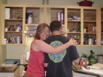 CLAY AND EMILY IN THE KITCHEN--CUTE COUPLE